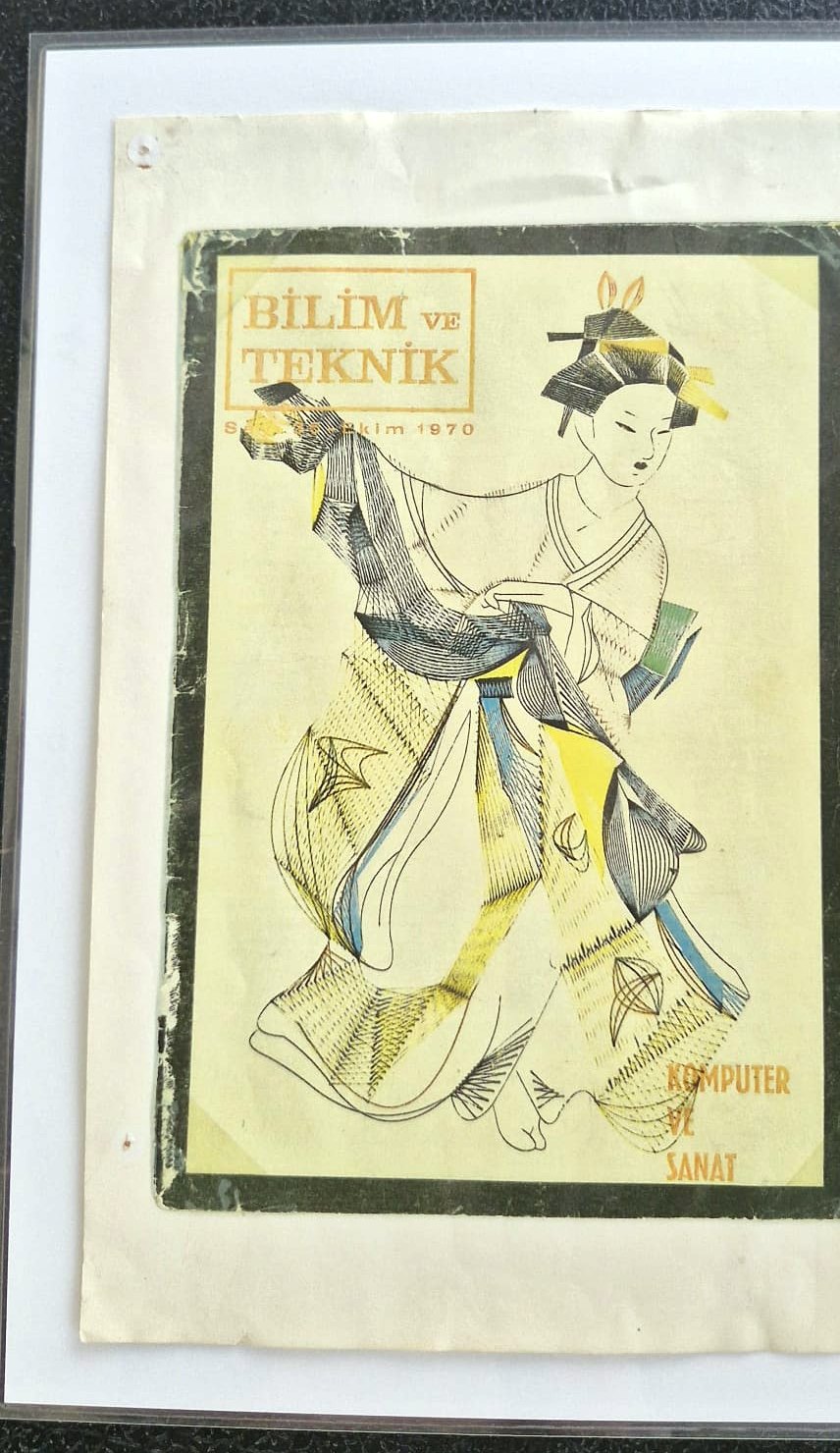 Bilim ve Teknik dergisi kapağı, Ekim 1970 — sanatçının sakladığı orijinal nüsha